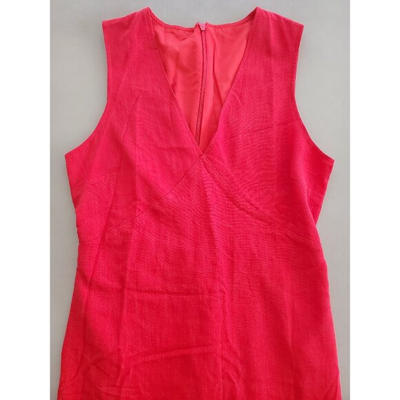 Women's Summer Sleeveless Mini Dress V Neck Cinched A Line Slim Tank Short Dress - Picture 5 of 6